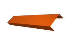 Ламель обратная 50 забора жалюзи Texas 0,45 PE RAL 2004 оранжевый