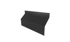 Ламель забора жалюзи Milan Slim стартовая/финишная для калиток и ворот Grand Line 0,45 PE RAL 7016 антрацитово-серый