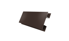 Планка H-образная стыковочная сложная Grand Line 0,5 Satin Matt TX RAL 8017 шоколад (3м)