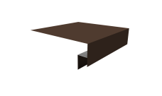 Планка околооконная сложная Экобрус Grand Line 200х50х25 0,5 Velur X RAL 8017 шоколад (3м)