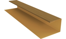 Планка П-образная Экобрус Grand Line 0,45 Print Elite Honey Wood TwinColor (2м)