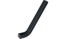 Труба гофрированная Vortex Lite Matt 76х102х1000мм с коленом RAL 7016 антрацитово-серый