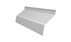 Ламель забора жалюзи Milan new gofr Grand Line 0,45 PE с пленкой RAL 9003 сигнальный белый