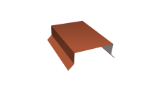 Парапетная крышка прямая 125мм Grand Line 0,45 Drap TR RAL 8004 терракота (2,5м)