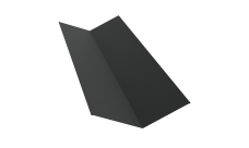 Планка ендовы верхней 145х145 0,5 Rooftop Бархат RAL 7016 антрацитово-серый (3м)