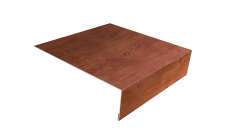 Планка лобовая/околооконная простая 190х50 Grand Line 0,45 Print Premium Rowan Wood Intense FTC (2м)