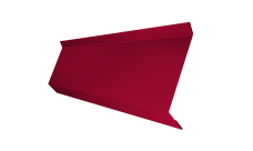 Планка примыкания в штробу 60 0,45 PE с пленкой RAL 3003 рубиново-красный (2м)