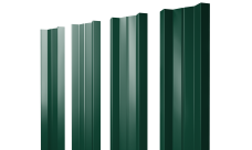 Штакетник М-образный A с прямым резом Grand Line 0,45 Drap RAL 6005 зеленый мох