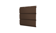 Софит металлический Grand Line полная перфорация 0,5 PurPro Matt 275 с пленкой RAL 8017 шоколад