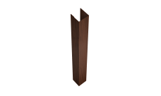 Стойка жалюзи Texas для монтажа с крепежным вкладышем 0,45 Print Elite Choco Wood TwinColor (1,8м)