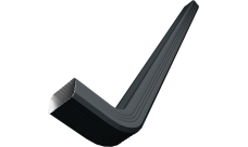 Труба гофрированная Vortex Lite Matt 76х102х3000мм с коленом RAL 7016 антрацитово-серый