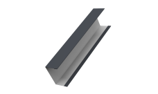 Крышка жалюзи Milan, Tokyo (для калиток, ворот) 0,5 PE RAL 7024 мокрый асфальт (3м)