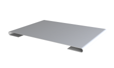 Планка стыковочная 0,45 Drap с пленкой RAL 9003 сигнальный белый (2м)