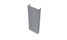 Полустолб для С8,С10 0,45 PE с пленкой RAL 7004 сигнальный серый (L1,5)