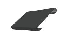 Ламель лицевая 150 забора жалюзи Texas 0,5 Satin RAL 7016 антрацитово-серый