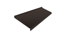 Отлив простой 250 Grand Line 0,5 PurLite матовый RR 32 темно-коричневый (2м)