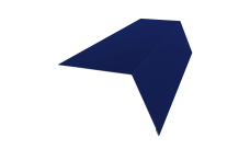 Планка карнизная широкая 100х85 Grand Line 0,45 PE с пленкой RAL 5002 ультрамариново-синий (2м)