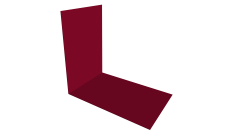 Планка снегозадержания усиливающая 0,45 PE с пленкой RAL 3003 рубиново-красный (2м)