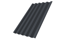 Профнастил НС35R Grand Line 0,45 PE-Double RAL 7024 мокрый асфальт