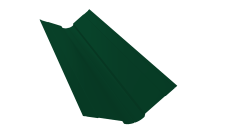 Планка ендовы верхней фигурной 100х100 Grand Line 0,45 Drap ТХ RAL 6005 зеленый мох (3м)