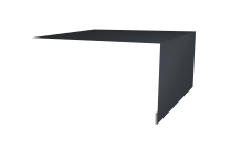 Планка околооконная простая 250х50 Grand Line 0,5 PurPro Matt 275 RAL 7024 мокрый асфальт (3м)