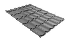 Профиль волновой "Модерн" ("Modern") 0,45 PE RAL 9006 бело-алюминиевый