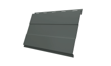 Софит металлический Вертикаль проф Grand Line 0,45 ПЭ с пленкой RAL 7005 мышино-серый