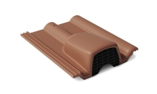 Вентиляционная черепица Braas Франкфуртская коричневый