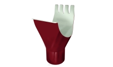 Воронка GL PE 125/90 мм RAL 3005 красное вино