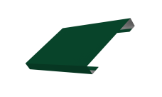 Ламель лицевая стартовая/финишная забора жалюзи Texas 80мм для калиток и ворот (с заполнением ламелями 150) 0,5 Satin Matt TX RAL 6005 зеленый мох