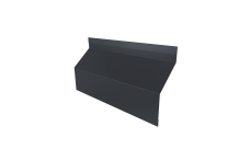 Ламель забора жалюзи Milan Slim стартовая/финишная для калиток и ворот 0,5 Atlas X RAL 7024 мокрый асфальт