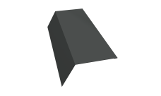 Планка карнизная 120х80 0,5 Rooftop Бархат RAL 7016 антрацитово-серый (2м)