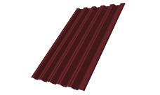 Профнастил НС35R Grand Line 0,45 PE-Double RAL 3005 красное вино