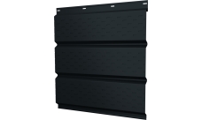 Софит металлический Классик v01 Grand Line полная перфорация 0,5 Satin Matt с пленкой RAL 7016 антрацитово-серый