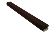 Труба прямоугольная Vortex в1 3м RAL 8017