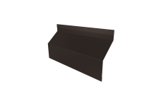 Ламель забора жалюзи Milan Slim стартовая/финишная для калиток и ворот Grand Line 0,45 PE RR 32 темно-коричневый