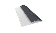 Планка финишная Блок-Хаус новый Grand Line 0,5 PurPro матовый RAL 7024 мокрый асфальт (2м)