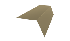 Планка карнизная широкая 100х85 0,45 PE lite с пленкой RAL 1014 слоновая кость (2м)