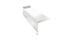 Планка торцевая сегментная 30мм Левая 0,4 PE с пленкой RAL 9003 сигнальный белый