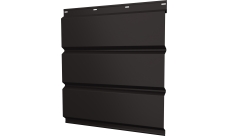 Софит металлический Классик v01 Grand Line без перфорации 0,45 Drap-double TX с пленкой RR 32 темно-коричневый