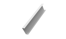 Декоративная накладка на столб универсальная 60х60 для забора жалюзи Grand Line 0,5 PE RAL 9003 сигнальный белый (2м)