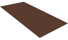Плоский лист Grand Line 0,5 Rooftop Бархат с пленкой RAL 8017 шоколад