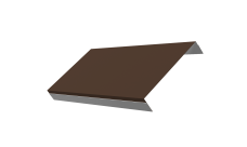 Ламель обратная 150 забора жалюзи Texas 0,5 Satin RAL 8017 шоколад