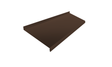 Отлив простой 250 Grand Line 0,5 PurPro матовый RAL 8017 шоколад (2м)