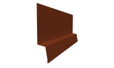 Планка начальная фальц 0,5 Satin с пленкой RAL 3009 оксидно-красный (2м)