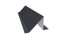 Планка снегозадержания малая Grand Line 0,45 Drap RAL 7024 мокрый асфальт (2м)