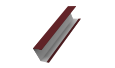 Крышка жалюзи Milan, Tokyo (для калиток, ворот) 0,5 Satin Matt TX RAL 3005 красное вино (2,5м)