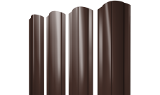 Штакетник Круглый фигурный Grand Line 0,45 Drap TR lite RAL 8017 шоколад