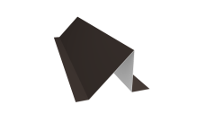 Планка снегозадержания малая 0,45 PE с пленкой RR 32 темно-коричневый (3м)