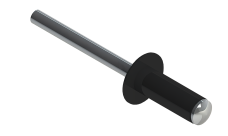 Заклёпка вытяжная Daxmer 4,8х12 (1000шт) алюм/сталь RAL 9005